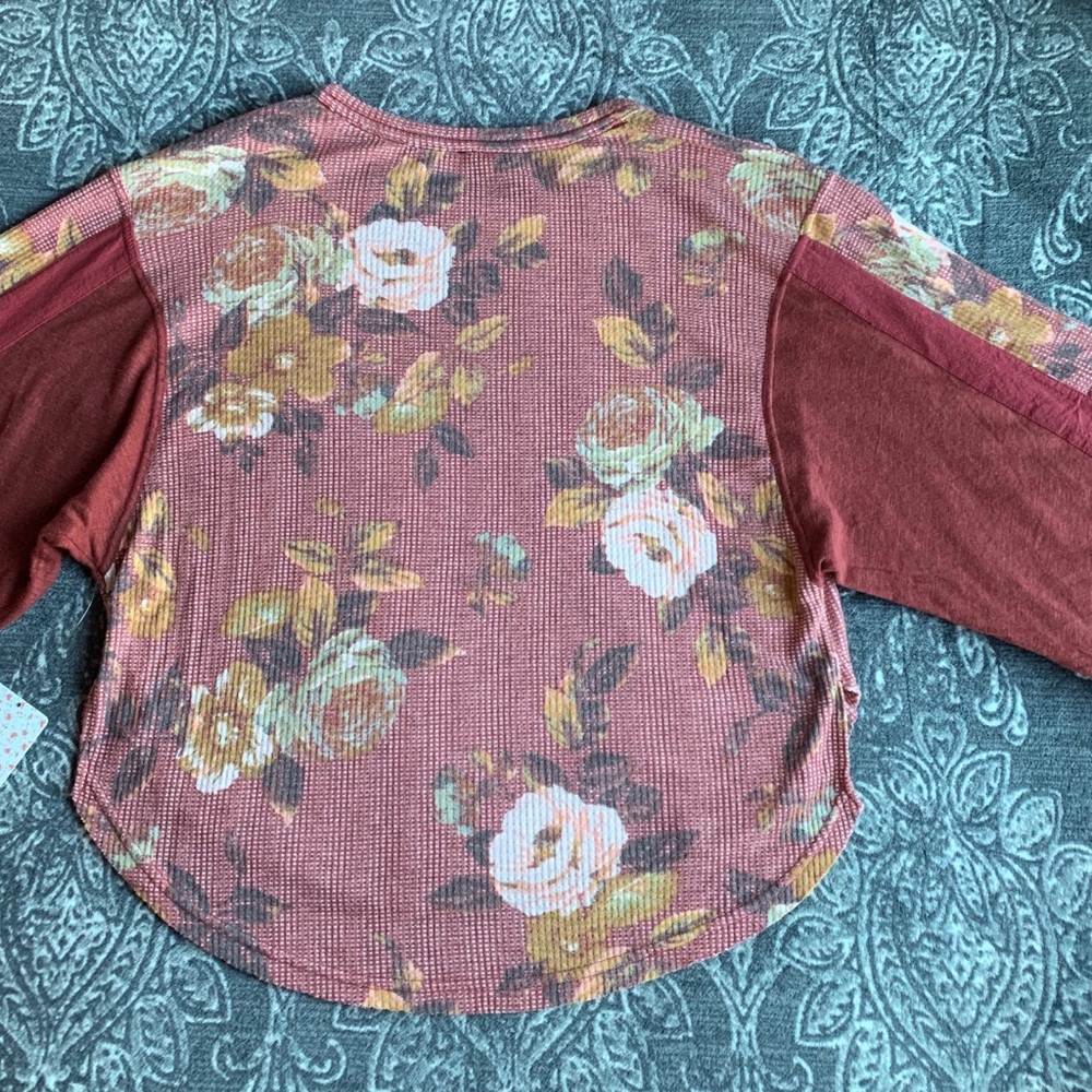 Free People Flower Patch Top In Moroccan Spice S - Picture 5 of 7